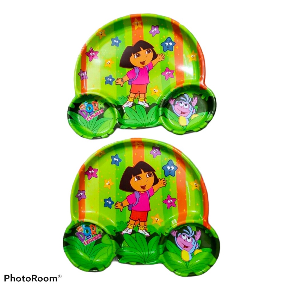 Dora the Explorer 2 Kids Plates Vintage